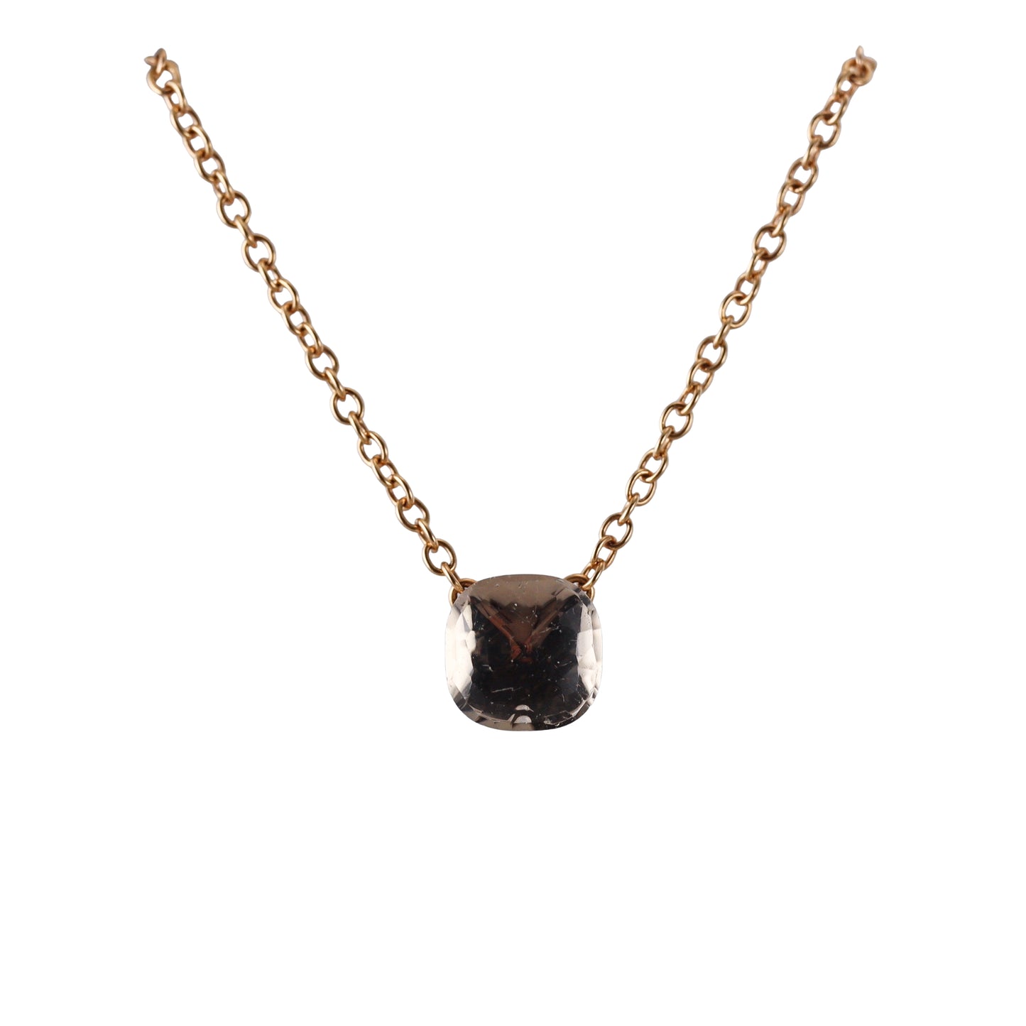 Pomellato Nudo Crystal 18k Gold Pendant Necklace
