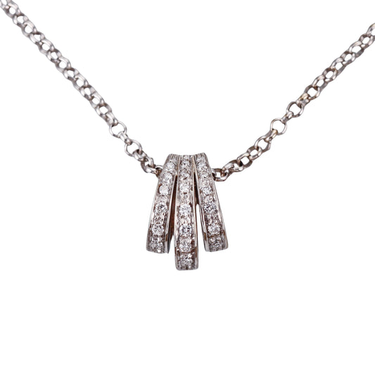 Raima Diamond 18k White Gold Pendant Necklace
