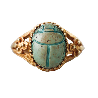 Antique 22k Gold Scarab Ring