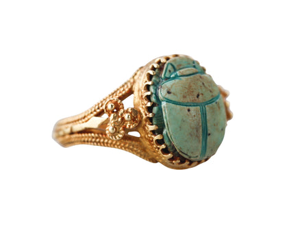 Antique 22k Gold Scarab Ring